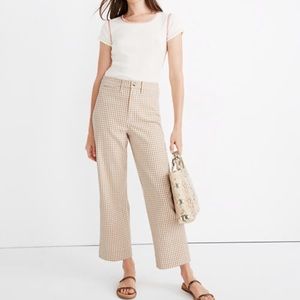 Madewell NWT Wide Crop Pants